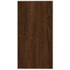 vidaXL Side Table Brown Oak Engineered Wood 19.7x10.2x19.7 in Side Table