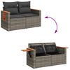 vidaXL Garden Sofa Set Gray