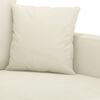 vidaXL Sofa Set Cream Velvet (100% polyester), metal, textilene, plywood