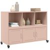 vidaXL Sideboard Pink Cold-rolled steel Medium Sideboard Rectangular