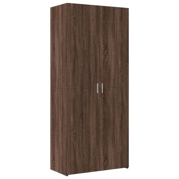 vidaXL Highboard Brown Oak 31.5"x16.7"x98" Engineered Wood