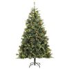 vidaXL Artificial Hinged Christmas Tree 300 LEDs & Ball Set 94.5"