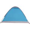 vidaXL Camping Tent Dome 4-Person Blue Waterproof
