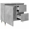 vidaXL Bathroom Cabinet Concrete Gray Engineered wood, Iron Medium