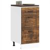 vidaXL Kitchen Base Cabinet Smoked Oak Engineered Wood Medium