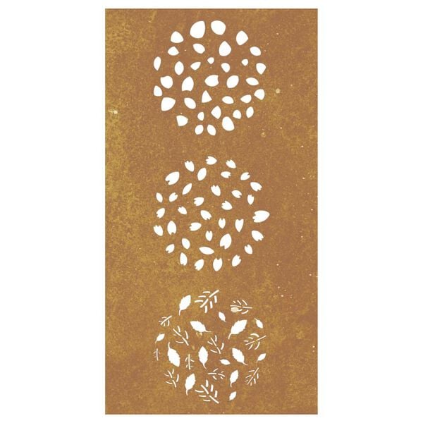 vidaXL Garden Wall Decoration Regular metal color (will rust) Corten steel