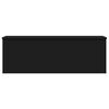 vidaXL Storage Box Black Engineered wood Medium Storage Box
