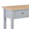 vidaXL Dressing Table Grey and Brown MDF & Pinewood Compact