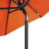 vidaXL Garden Parasol Terracotta Polyester, Steel Large Tiltable