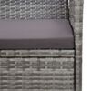 vidaXL Garden Lounge Set Striped gray