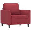 vidaXL Sofa Chair Wine Red