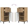 vidaXL Bathroom Furniture Set 2 pcs artisan oak Engineered wood