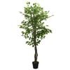 vidaXL Artificial Ficus Tree 1260 Leaves 78.7" Green