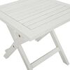 vidaXL Sun Lounger White Solid Acacia wood with whitewash Large Foldable