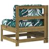 vidaXL Garden Sofa Leaf Pressure-Treated Pine Wood Medium Modular