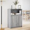 vidaXL Sideboard Grey Sonoma Engineered wood Medium Sideboard