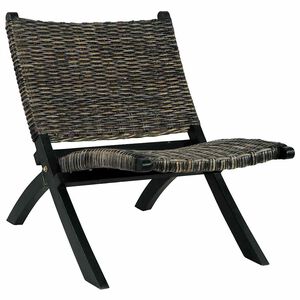 vidaXL Chill Chair Black and Natural