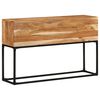 vidaXL Console Table Brown Solid Acacia Wood, Powder-Coated Iron 47.2 in