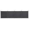 vidaXL Fence Panel Set Gray 275.2"x73.2" WPC