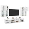 vidaXL TV Wall Cabinet Set TV Cabinet Set Rectangular Modern