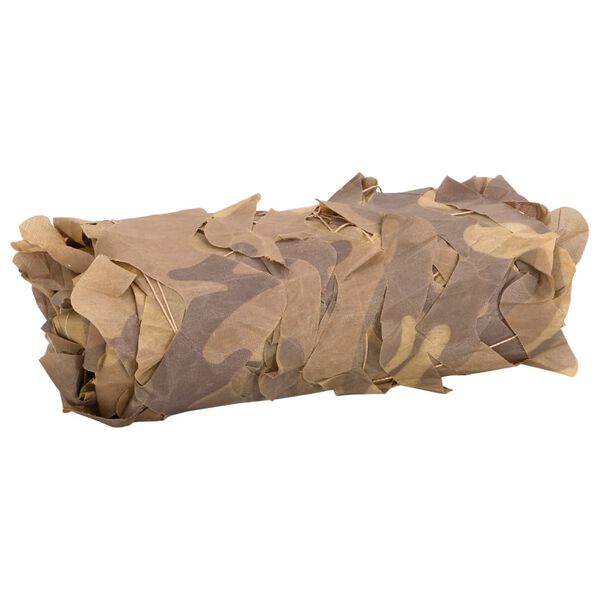 vidaXL Camouflage Net with Storage Bag 122.8x55.1" Sand