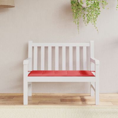 vidaXL Garden Bench Cushion Red 47.2"x19.7"x1.2" Oxford Fabric