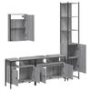 vidaXL Bathroom Furniture Set Grey Sonoma Engineered Wood Large