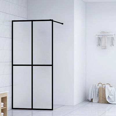 vidaXL Walk-in Shower Screen Frosted Tempered Glass 31.5"x76.8"