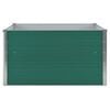 vidaXL Raised Garden Bed Green Galvanized Steel 39.4 x 39.4 x 17.7 in