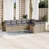 vidaXL Garden Sofa Set Beige, Light Gray