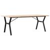 vidaXL Dining Table Natural Pine Solid Pine Wood Large Dining Table