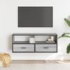 vidaXL TV Cabinet Grey Sonoma Engineered wood, Metal Medium TV Cabinet
