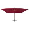 vidaXL Cantilever Garden Parasol Bordeaux red