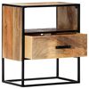 vidaXL Nightstand Brown and Black