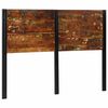 vidaXL Headboard Multicolor Solid reclaimed wood, Iron 55.1 in wide