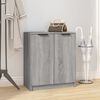 vidaXL Shoe Cabinet Grey Sonoma Engineered Wood Medium Doors