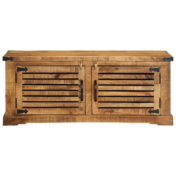 vidaXL Shoe Cabinet Brown 110 x 38 x 45 cm Solid Mango wood