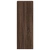 vidaXL Sideboard Brown Oak Engineered Wood, Glass 39.4 in tall