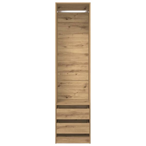 vidaXL Wardrobe Artisan Oak Engineered Wood Standard Wardrobe