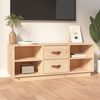 vidaXL TV Cabinet Natural wood Solid pine wood (untreated) Medium