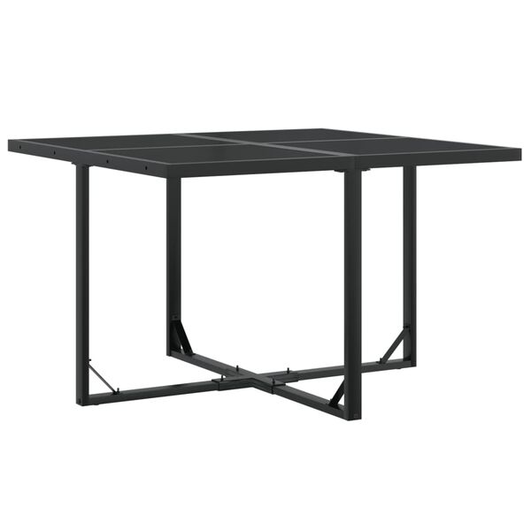 vidaXL Garden Dining Set Black