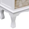 vidaXL Drawer Cabinet White Paulownia wood Medium Drawer Cabinet