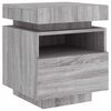 vidaXL Bedside Cabinet Grey Sonoma Engineered wood 15.7x15.4x19.1 in