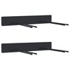 vidaXL Patio Tool Storage Racks Wall Mounted 2 pcs Black Steel