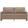 vidaXL 2-Seater Sofa Cappuccino 55.1" Faux Leather