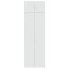 vidaXL Storage Cabinet White Engineered Wood Tall Storage Cabinet