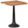 vidaXL Bistro Table Natural Wood Solid acacia wood, cast iron