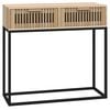 vidaXL Console Table White Engineered Wood 31.5 x 11.8 x 29.5 in