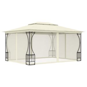 vidaXL Gazebo with Nets 9.8'x13.1'x8.7' Cream