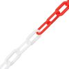 vidaXL Warning Chain Red and White 98.4 ' Ø0.16 " Plastic
